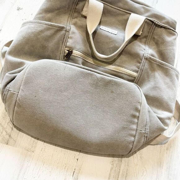 Birdling Backpacker, Light Washed Grey Tote Diaper Bag - Picture 2 of 4
